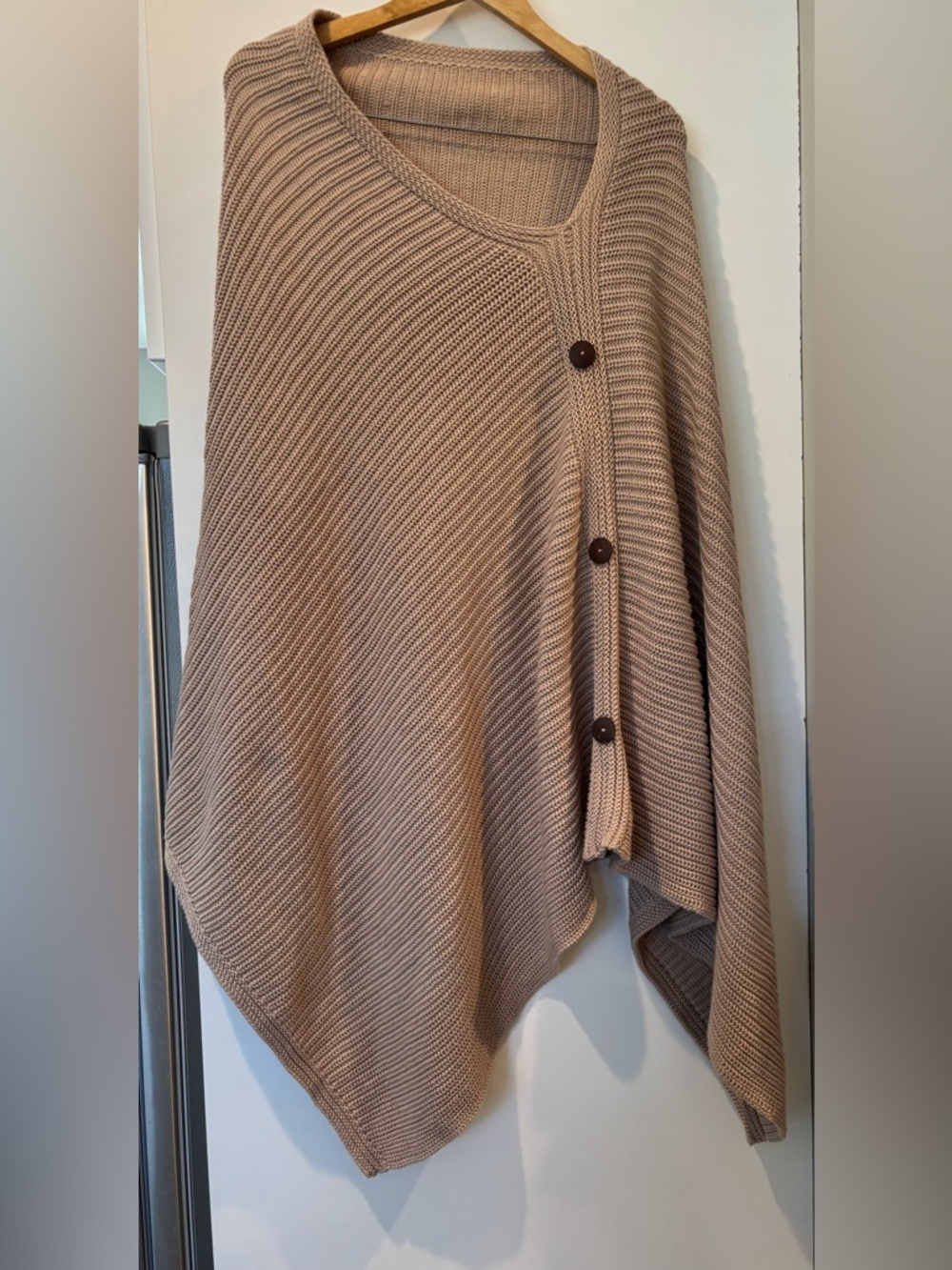Gorgeous 100% cotton knit shawl / poncho one size fits all!